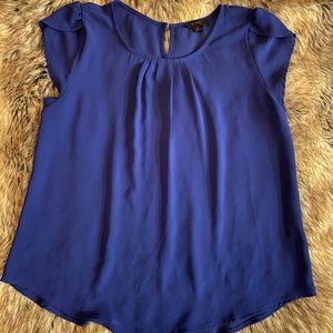Bright Dark Blue Blouse